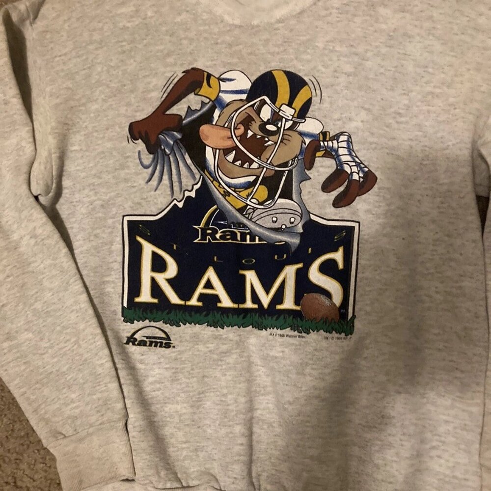 Vintage  St. Louis Rams Taz Sweatshirt 1995 NFL